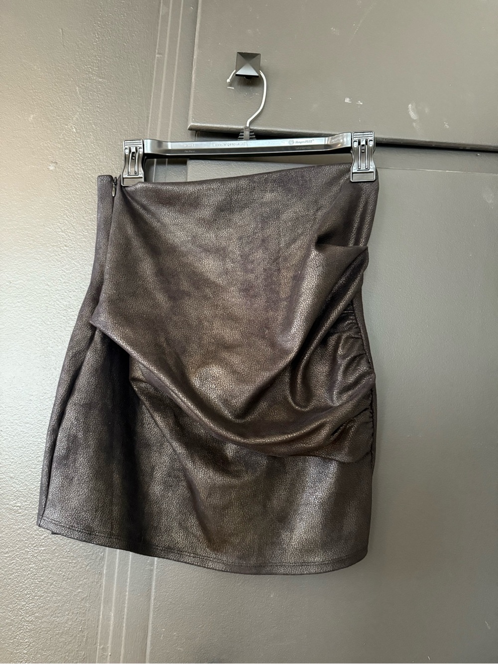 Hale bob leather skirt
